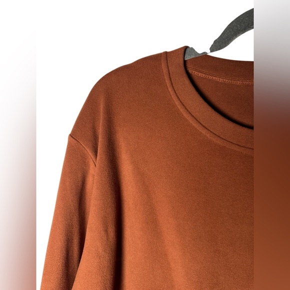 Fantaslook Long Sleeve Crewneck Sweatshirt Rust Brown Women’s Size XL - Picture 2 of 6